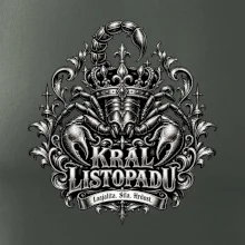 Král listopadu královský štír a koruna