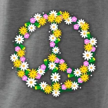 Peace symbol kopretiny