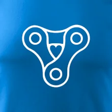 Cyklo srdce řetěz trojúhelník