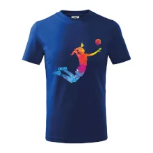 Volejbalista/Volejbalistka splash s míčem