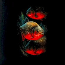 Obrázek červená Piraňa