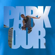 Parkour nápis nebe