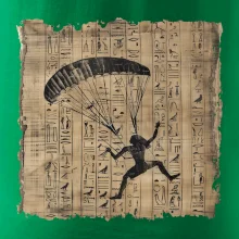 Egyptské hieroglyfy paraglide