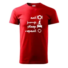 Eat jump sleep repeat Eat jump sleep repeat