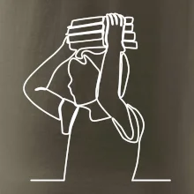 Student a kniha jedním tahem