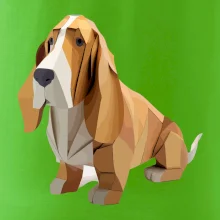 Baset slepený z papíru