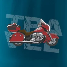 Cestovní motorka Amerika červená