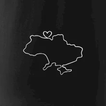 Mapa Ukrajiny - srdce