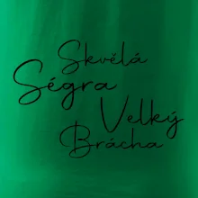 Velký brácha - nápis na zádech