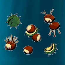 Kaštanová zvířátka - obdelník