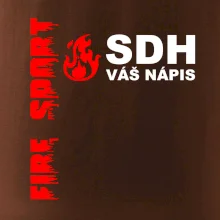 SDH nápis (oheň, firesport, název sboru - vlastní nápis)