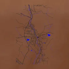 Vrchlabí - Mapa s vodními toky