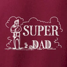 Kreslený nápis super dad