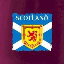 Skotská vlajka s erbem lva