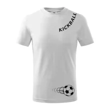 Kickball nápis šikmo