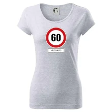 Dopravní značka - rychlost 60 - váš nápis