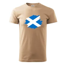 Skotská vlajka kreslená štetcem