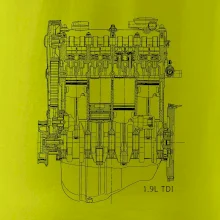 Motor Škoda/ VW 1.9L  TDI ze předu