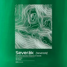 Severák - vrstevnice v obdélníku