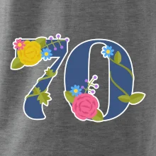 Květinové číslo kreslené - 70