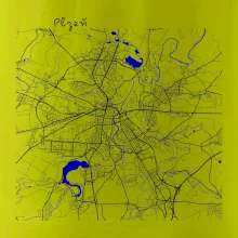 Plzeň mapa s vodními toky