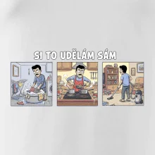 Si to udělám sám - muž s knírkem