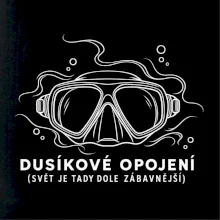 Dusíkové opojení potápěčská maska s vlnícími se linkami