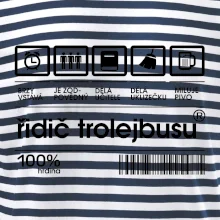 Čárový kód -  Řidič trolejbusu Čárový kód -  Řidič trolejbusu