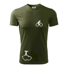 Mapa ČR + kolo na prsu