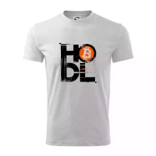 Hodl velký nápis a logo BTC
