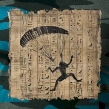 Egyptské hieroglyfy paraglide