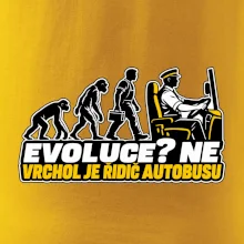 Evoluce vrchol je řidič autobusu