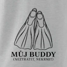 Můj buddy dvě překřížené potápěčské ploutve