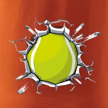 Tenisový míč v triku