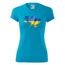 Ukrajina vlajka mapa