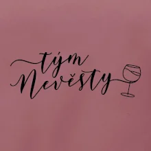 Tým nevěsty červené víno