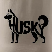 Husky nápis v těle