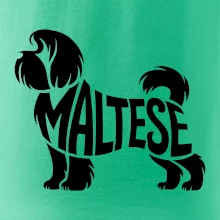 Maltézský psík nápis v těle