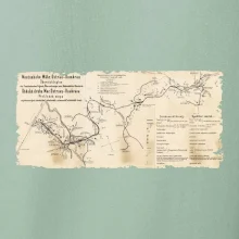 Mapa Báňské dráhy z Moravské Ostravy do Doubravy