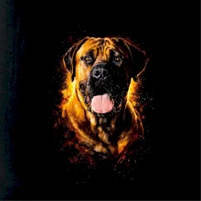 Obrázek polotón búrský buldok (Boerboel)