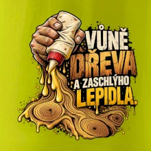 Vůně dřeva a zaschlýho lepidla - kapající lepidlo a letokruhy