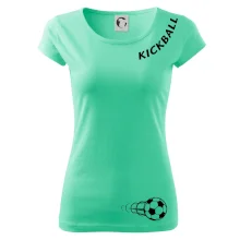 Kickball nápis šikmo