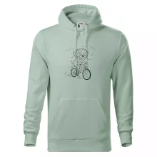 Lagotto romagnolo karikatura na kole černá