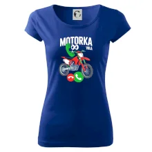 Karikatura motorka cross volá