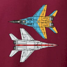 Mig 29 Fulcrum ze spoda a ze zhora