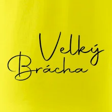 Velký brácha - nápis na zádech