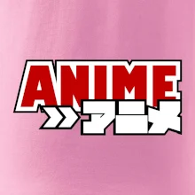 Anime nápis červený