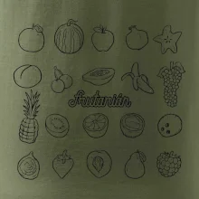 Frutarián ovoce ve čtverci