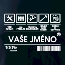 Vaše jméno - čárový kód