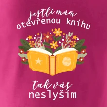 Jestli mám otevřenou knihu, tak vás neslyším